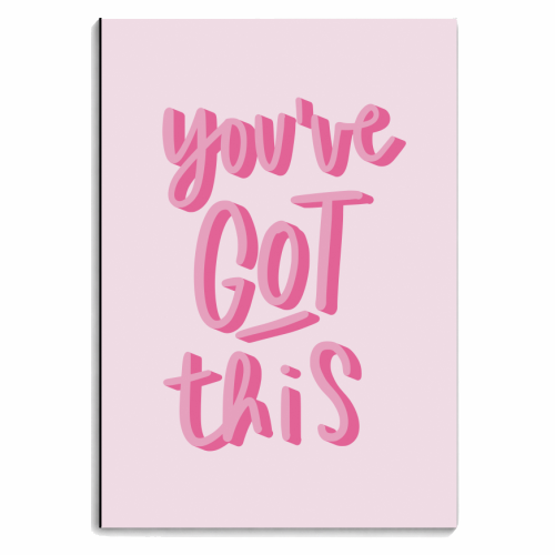 You've Got This | Pink - personalised A4, A5, A6 notebook by Natalie Rodrigues