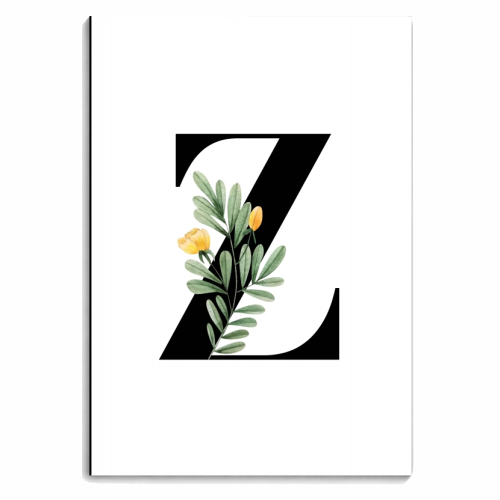 Z Floral Letter Initial - personalised A4, A5, A6 notebook by Toni Scott