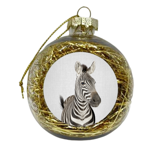 Zebra - xmas bauble by Gal Design
