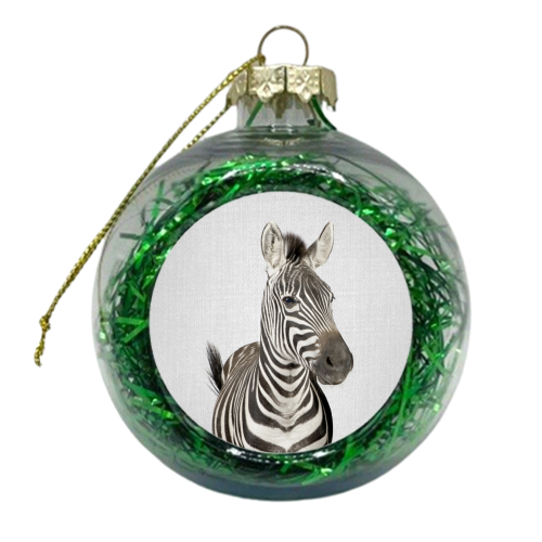 Zebra - xmas bauble by Gal Design
