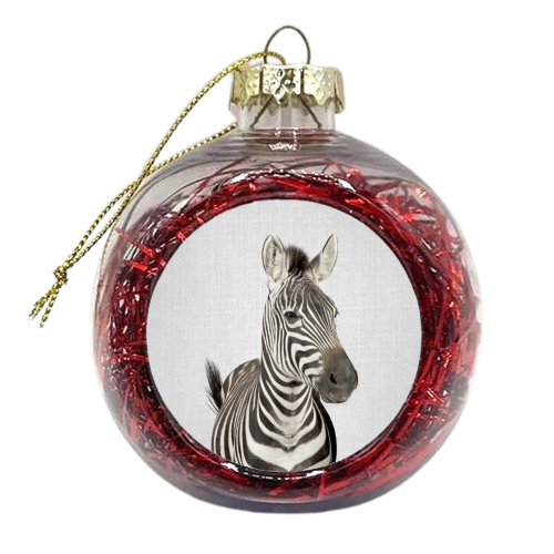 Zebra - xmas bauble by Gal Design