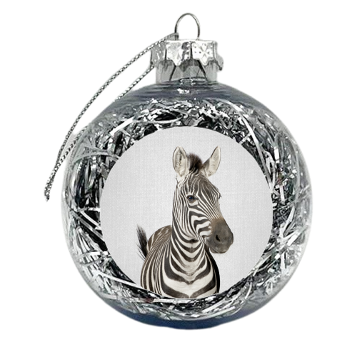 Zebra - xmas bauble by Gal Design