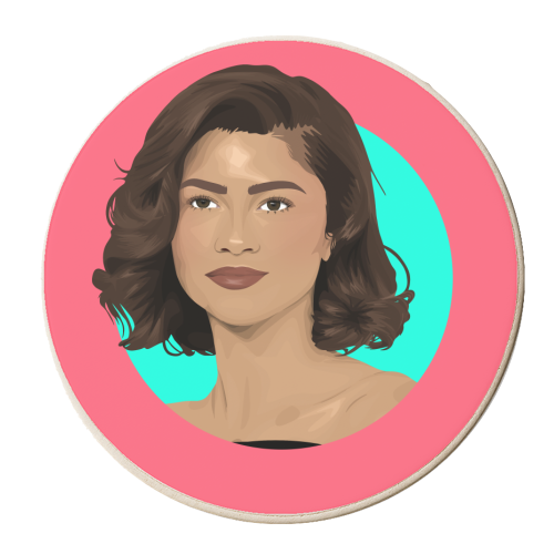 Zendaya - personalised beer coaster by Pink and Pip