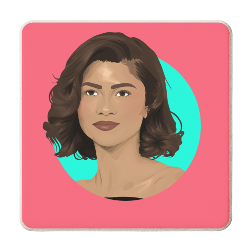 Zendaya - personalised beer coaster by Pink and Pip