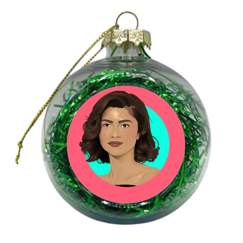 Zendaya - xmas bauble by Pink and Pip