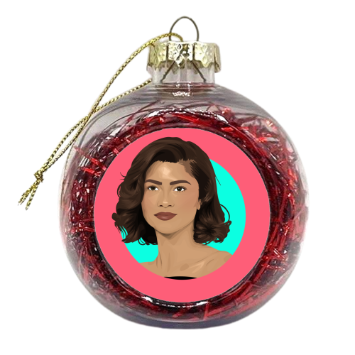 Zendaya - xmas bauble by Pink and Pip