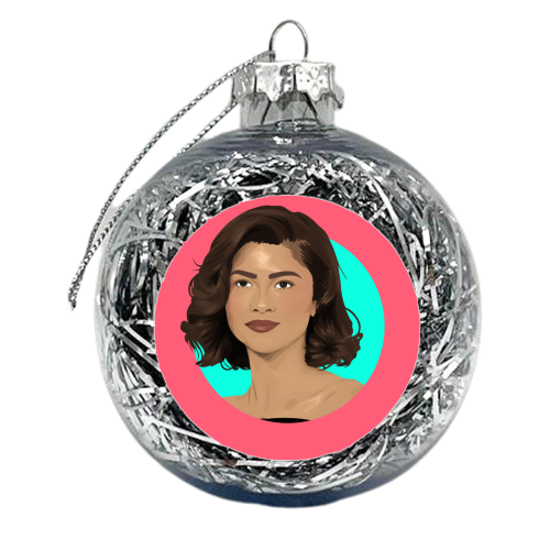 Zendaya - xmas bauble by Pink and Pip
