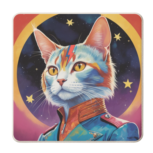 Ziggy Kitty Cat - personalised beer coaster by Faith Mercer