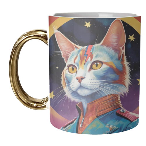 Ziggy Kitty Cat - unique mug by Faith Mercer