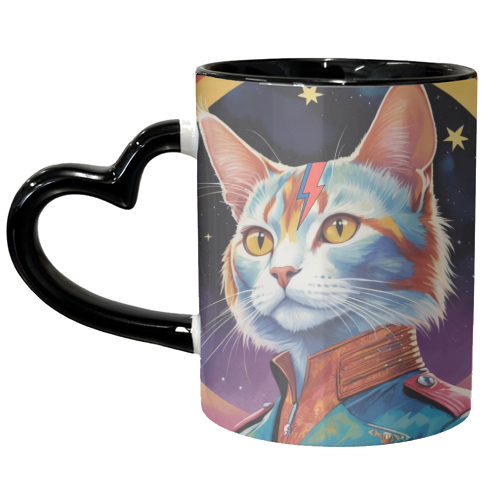 Ziggy Kitty Cat - unique mug by Faith Mercer