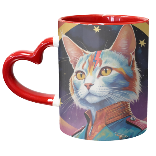 Ziggy Kitty Cat - unique mug by Faith Mercer