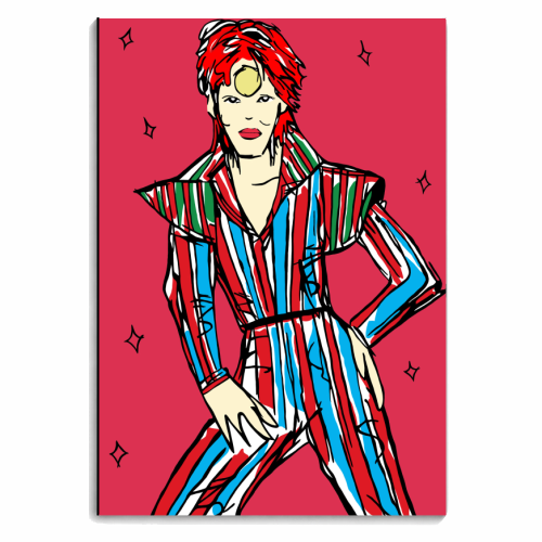 Ziggy Stardust - personalised A4, A5, A6 notebook by Bec Broomhall