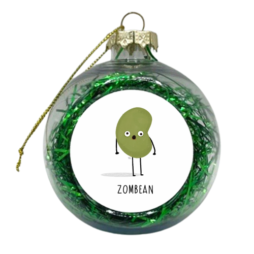 Zombean - xmas bauble by Leeann Walker