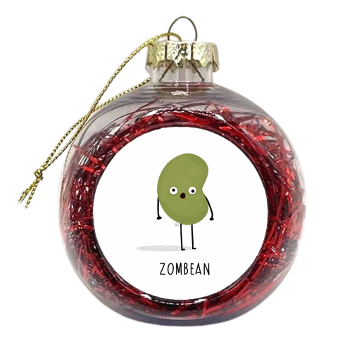 Zombean - xmas bauble by Leeann Walker