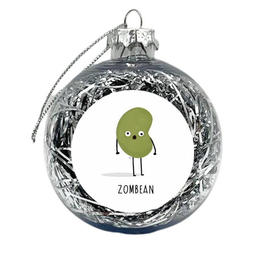 Zombean - xmas bauble by Leeann Walker